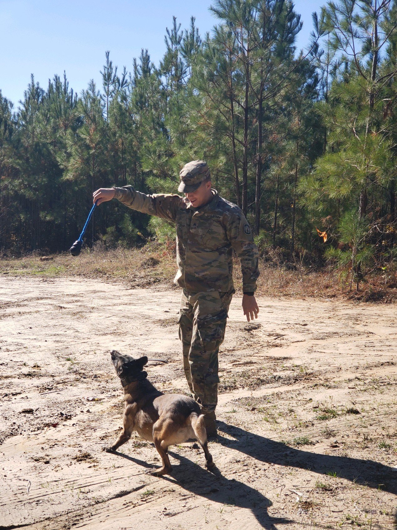 Jordan Marsteller Military Police K9 hallway search